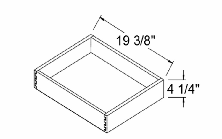 Profile Glacier ROT15: Roll Out Trays: RTA Kitchen Cabinets
