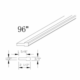 Profile Glacier STKM: Stacking Molding: RTA Kitchen Cabinets
