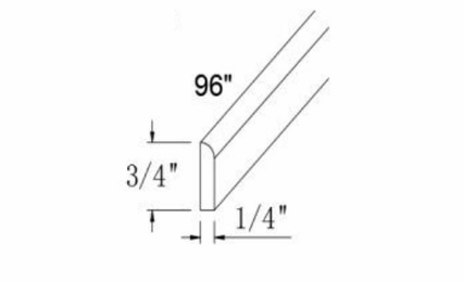 Profile Maple SM8: Scribe Molding: RTA Kitchen Cabinets