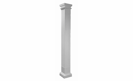 Providence FSP3X3: Fluted Square Post: Assembled Kitchen Cabinets