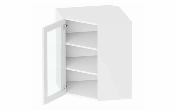 Providence GDAWC2436: Glass Door Angle Wall Cabinet: Assembled Kitchen Cabinets
