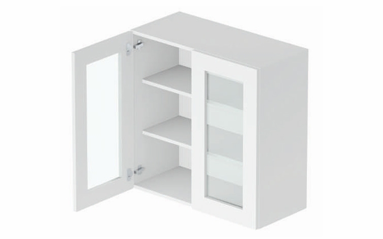 Providence GDW3030: Glass Door Wall Cabinet: Assembled Kitchen Cabinets