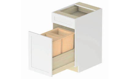 Providence TRASHBIN B18: Waste Basket Cabinet: Assembled Kitchen Cabinets