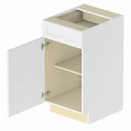 Providence VB15: 1 Door - 1 Drawer Vanity Base Cabinet: Assembled Kitchen Cabinets
