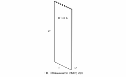 REF3096: Refrigerator End Panel: Essex RTA Kitchen Cabinet