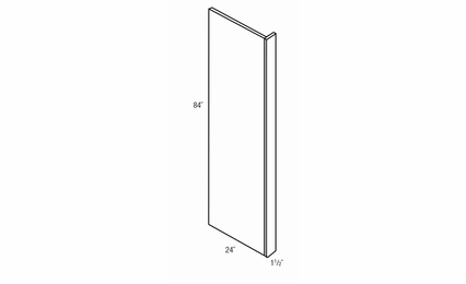 REF84: Refrigerator End Panel: Yarmouth Raised RTA Kitchen Cabinet