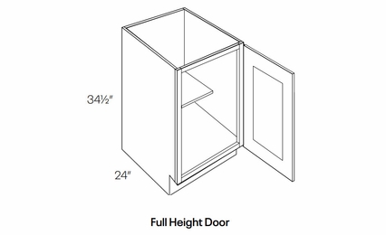 Richmond Stone B9-FH: Full Height Base Cabinet: Assembled Kitchen Cabinets