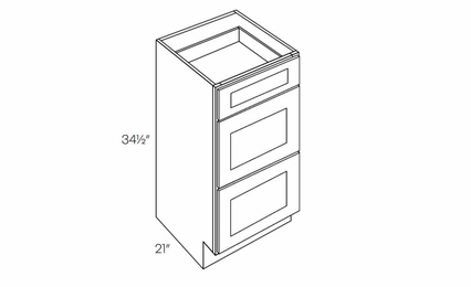 Richmond Stone VDB12: Vanity Drawer Base Cabinet: Assembled Kitchen Cabinets