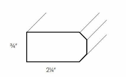 Richmond White TBMS: Shaker Trim Molding: Assembled Kitchen Cabinets