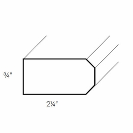 Richmond White TBMS: Shaker Trim Molding: Assembled Kitchen Cabinets