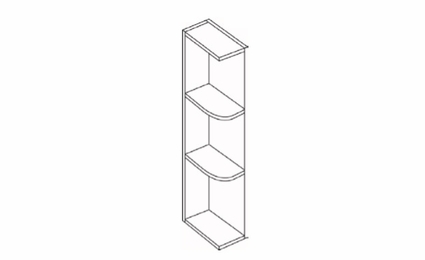 Richmond White WS30: Knick-Knack Wall Cabinet: Assembled Kitchen Cabinets