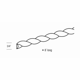 RM8: Rope Molding: Yarmouth Raised RTA Kitchen Cabinet