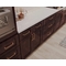 Floral Espresso Kitchen Cabinets