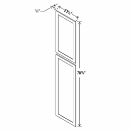 Rustic Wood TDEP2484: Tall Decorative Door Panel: Assembled Kitchen Cabinets