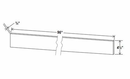 Sage Breeze TKC: Toe Kick: Assembled Kitchen Cabinets