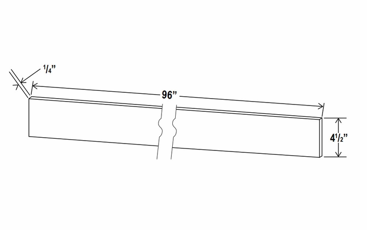 Sage Breeze TKC: Toe Kick: Assembled Kitchen Cabinets