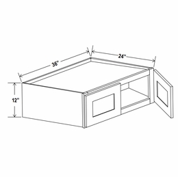 Sage Breeze W361224: Wall Refrigerator Cabinet: Assembled Kitchen Cabinets