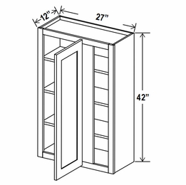 Sage Breeze WBC2742: Wall Blind Corner Cabinet: Assembled Kitchen Cabinets