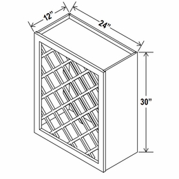 Sage Breeze WRC2430: Wine Rack: Assembled Kitchen Cabinets