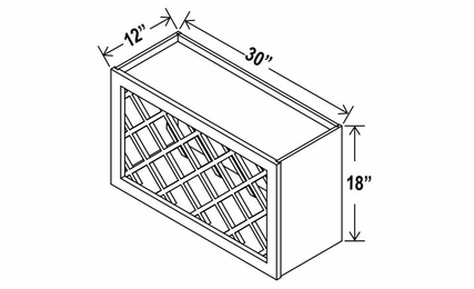Sage Breeze WRC3018: Wine Rack: Assembled Kitchen Cabinets