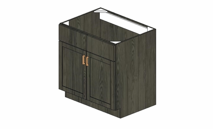 SB33-33"W SINK BASE Cabinet:Urbandale Kitchen Cabinet