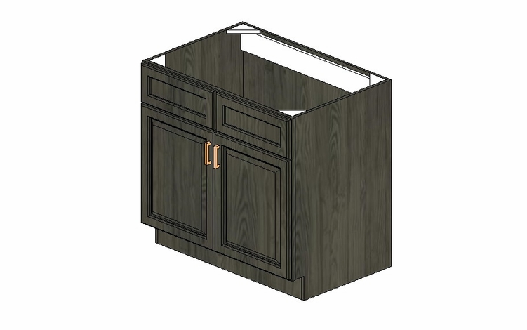 SB36-36"W SINK BASE Cabinet:Stonedale Kitchen Cabinet