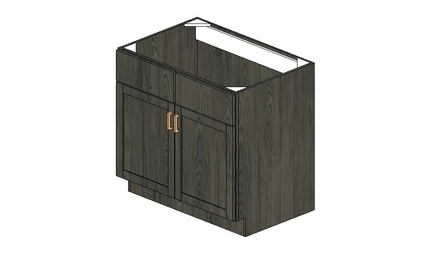 SB36-36"W SINK BASE Cabinet:Urbandale Kitchen Cabinet