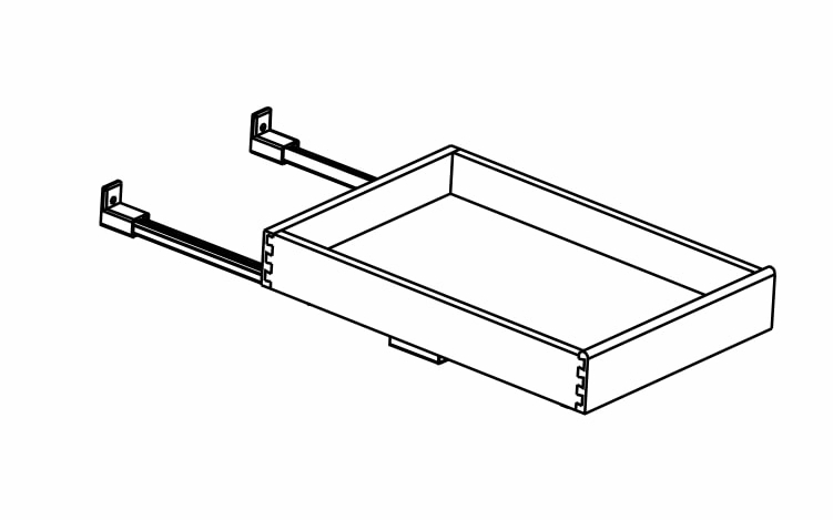 SCRT15: Soft-Close Roll-Out Tray: Upton Brown RTA Kitchen Cabinet