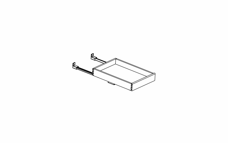SCRT27: Soft-Close Roll-Out Tray: Dover Norwich RTA Kitchen Cabinet