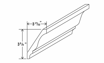 Shaker Expresso BCM8: Decorative Molding: Assembled Kitchen Cabinets