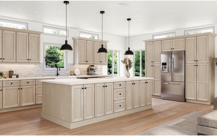 Shaker Unfinished Kitchen Cabinets