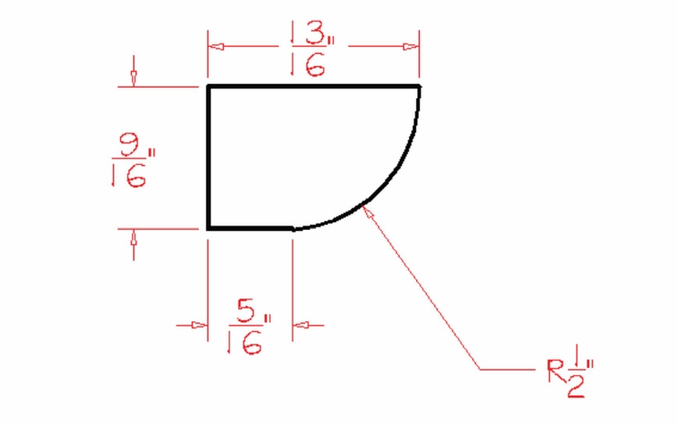 Shaker Unfinished SHM: Shoe Molding: RTA Kitchen Cabinets