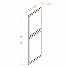 Shaker Unfinished TDEP2496: Tall Decorative End Panel: RTA Kitchen Cabinets