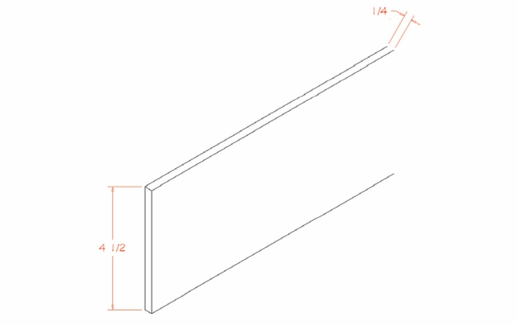 Shaker Unfinished TKC: Toe Kick Cover: RTA Kitchen Cabinets