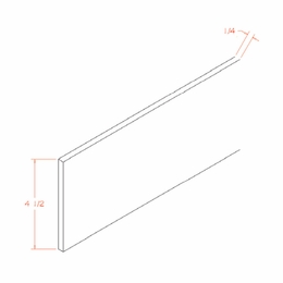 Shaker Unfinished TKC: Toe Kick Cover: RTA Kitchen Cabinets