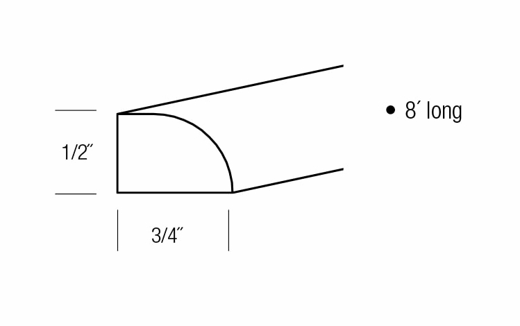 SHM8: Shoe Molding: Essex RTA Kitchen Cabinet