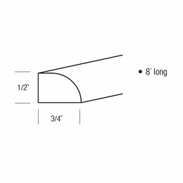 SHM8: Shoe Molding: Trenton Recessed RTA Kitchen Cabinet