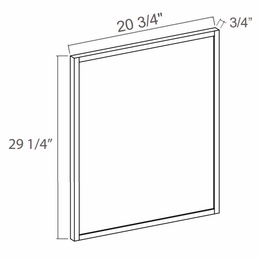 Slim Amber Oak VDEP: Vanity Decorative Door Panel: Assembled Kitchen Cabinets