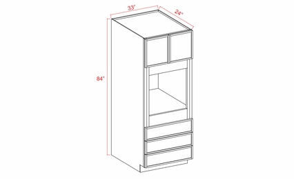 Slim Dove White O338424: Oven Cabinets: Assembled Kitchen Cabinets