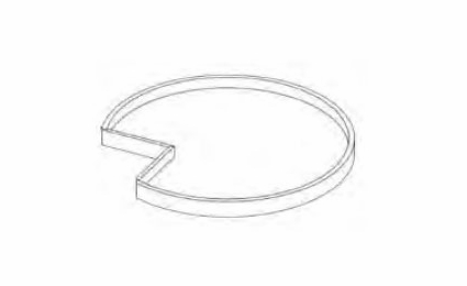 Slim Dove White WOOD TRAY: Lazy Susan Wood Tray: Assembled Kitchen Cabinets