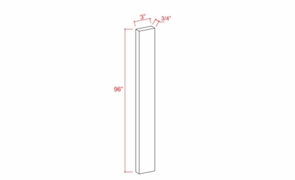 Slim Iron Black F396: Tall Filler: Assembled Kitchen Cabinets