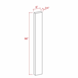 Slim Iron Black F696: Tall Filler: Assembled Kitchen Cabinets