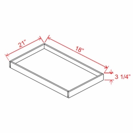Slim Iron Black RS18: Roll Out Tray: Assembled Kitchen Cabinets