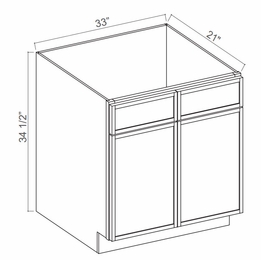 Slim Iron Black VS33: Vanity Sink Base Cabinet: Assembled Kitchen Cabinets