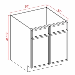 Slim Iron Black VS36: Vanity Sink Base Cabinet: Assembled Kitchen Cabinets