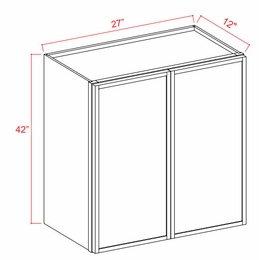 Slim Iron Black W2742: Double Door Wall Cabinet: Assembled Kitchen Cabinets