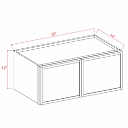 Slim Iron Black W3312: Double Door Wall Cabinet: Assembled Kitchen Cabinets