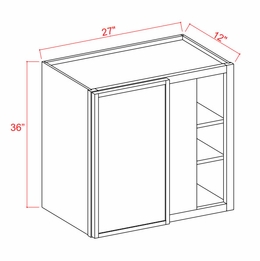 Slim Iron Black WBC2736: Blind Corner Wall Cabinet: Assembled Kitchen Cabinets
