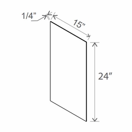 Slim Iron Black WSV24: Wall Skin Panel: Assembled Kitchen Cabinets