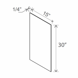 Slim Iron Black WSV30: Wall Skin Panel: Assembled Kitchen Cabinets